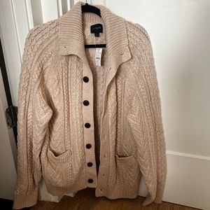NWT Men’s J Crew Cable Knit Cardigan